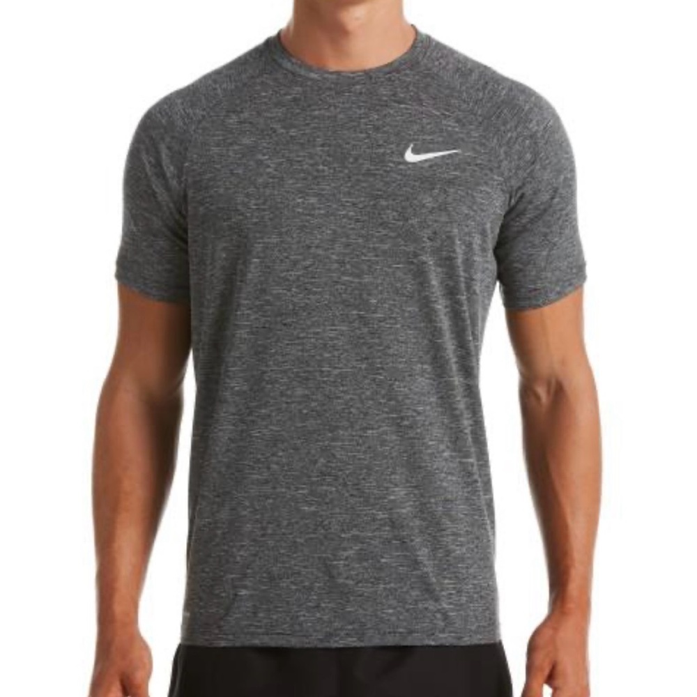 NIKE Men's Heathered Gray Short Sleeve Tee